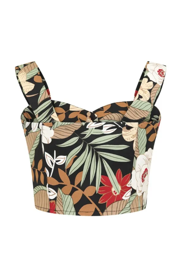 Hell Bunny Tops | Tops>Adelaida Crop Top Black