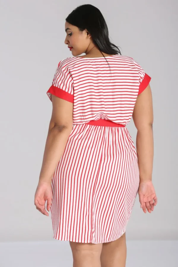 Hell Bunny Dresses>Ahoy Dress Red