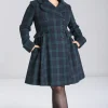 Hell Bunny Coats & Jackets | Coats & Jackets>Alessandra Coat Green