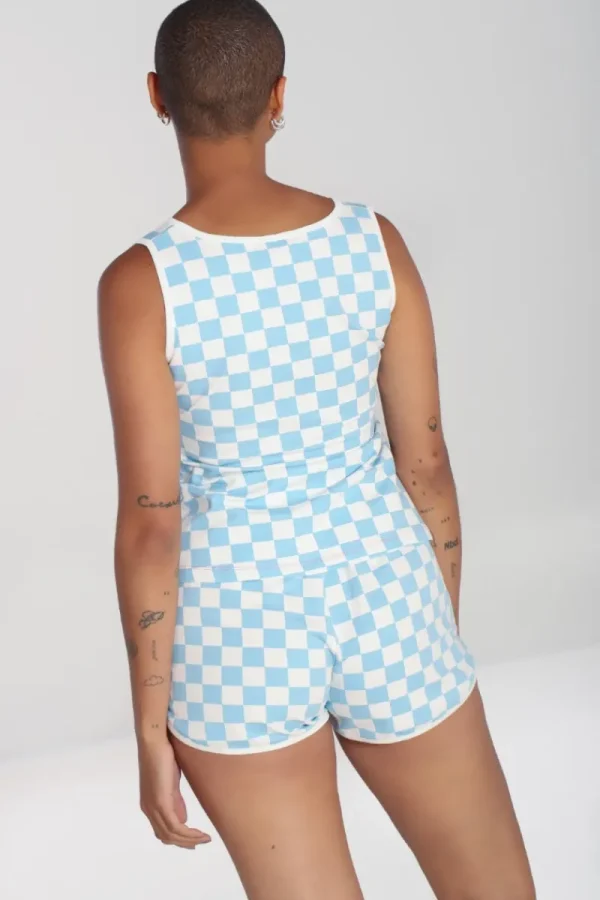 Hell Bunny Tops | Tops>Alexis Top Blue