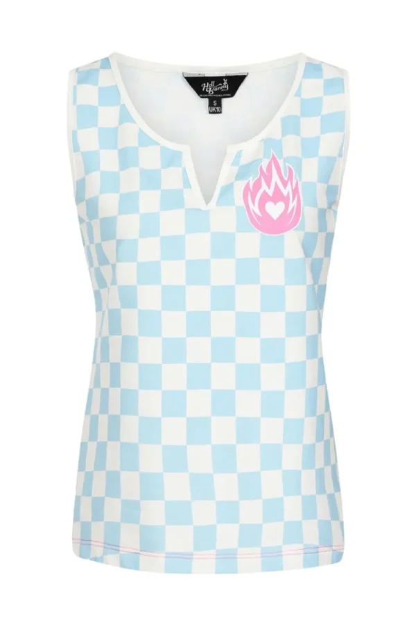 Hell Bunny Tops | Tops>Alexis Top Blue