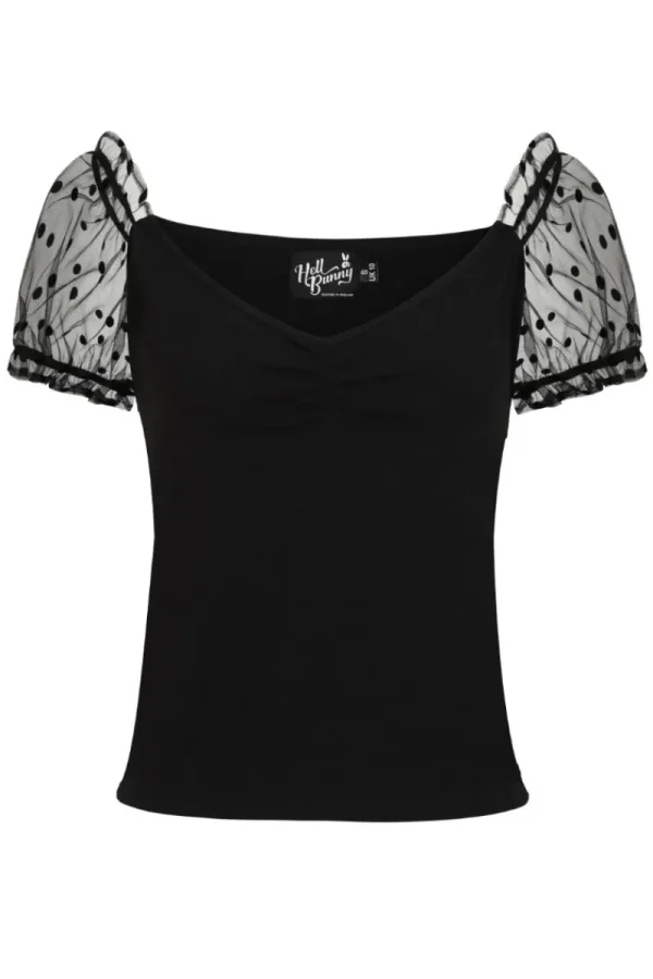 Hell Bunny Tops | Tops>Amandine Top Black