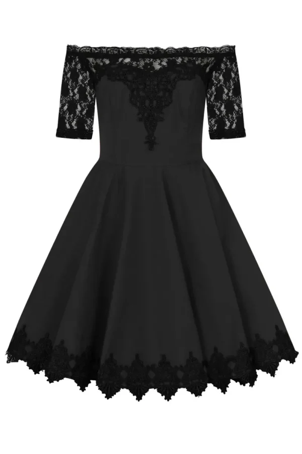 Hell Bunny Dresses | Mini Dresses>Amara Mini Dress Black