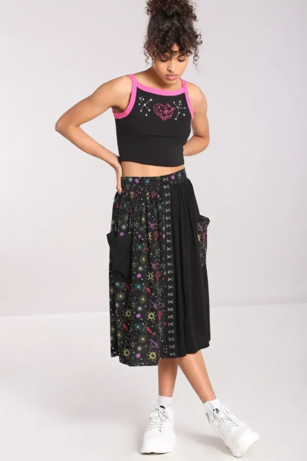 Hell Bunny Skirts | Skirts>Andromeda Mid Skirt Black