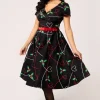 Hell Bunny Dresses | Vintage Dresses>Angelica Dress Black