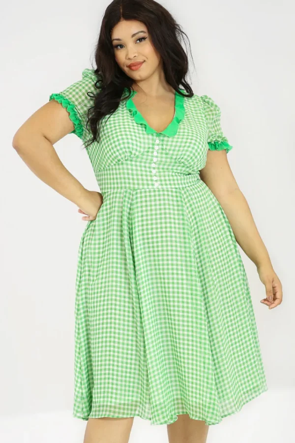 Hell Bunny Dresses | Dresses>Anne Marie Dress Green