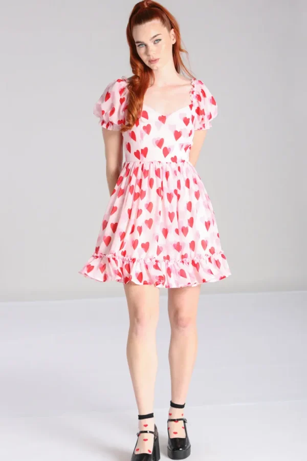 Hell Bunny Dresses | Vintage Dresses>Aphrodite Mini Dress Pink