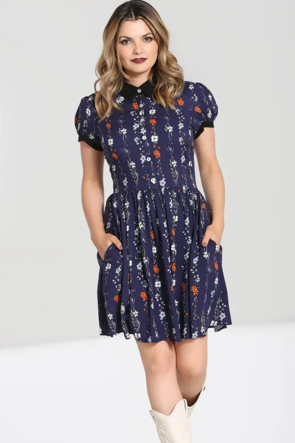 Hell Bunny Dresses | Dresses>Asta Mini Dress Blue