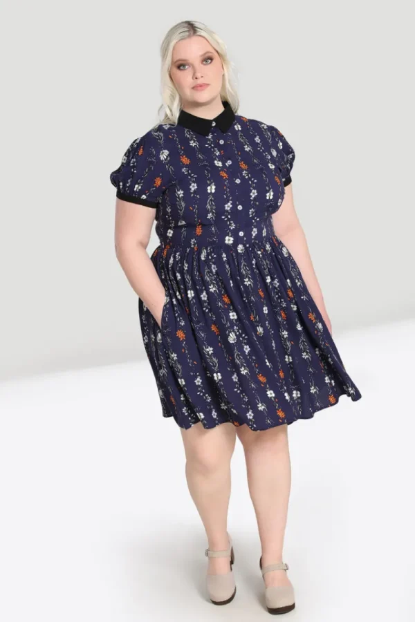 Hell Bunny Dresses | Dresses>Asta Mini Dress Blue