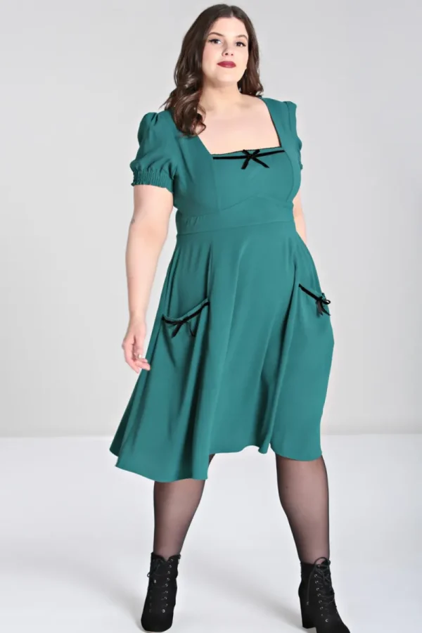 Hell Bunny Dresses | Dresses>Aubrey Dress Green