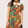 Hell Bunny Dresses | Vintage Dresses>Autumn Mini Dress Green