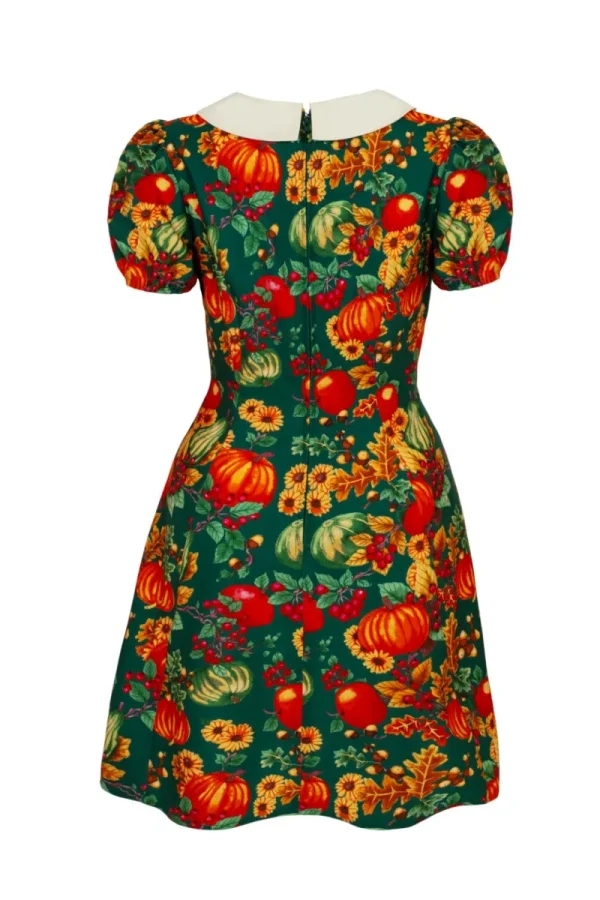 Hell Bunny Dresses | Vintage Dresses>Autumn Mini Dress Green