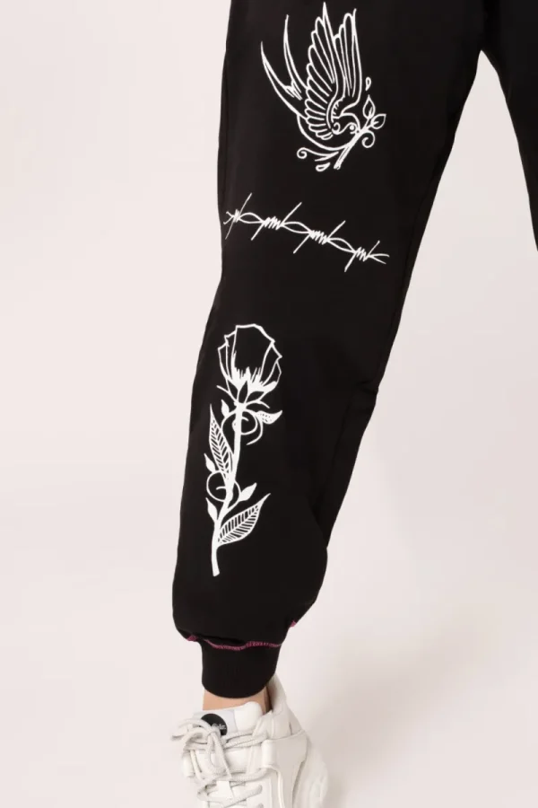 Hell Bunny Trousers & Shorts | Trousers & Shorts>Avery Joggers Black