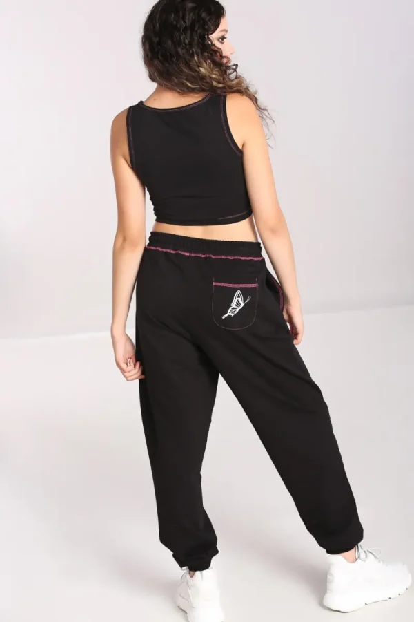 Hell Bunny Trousers & Shorts | Trousers & Shorts>Avery Joggers Black