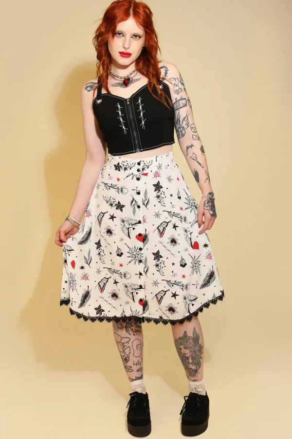 Hell Bunny Skirts | Skirts>Avery Skirt White