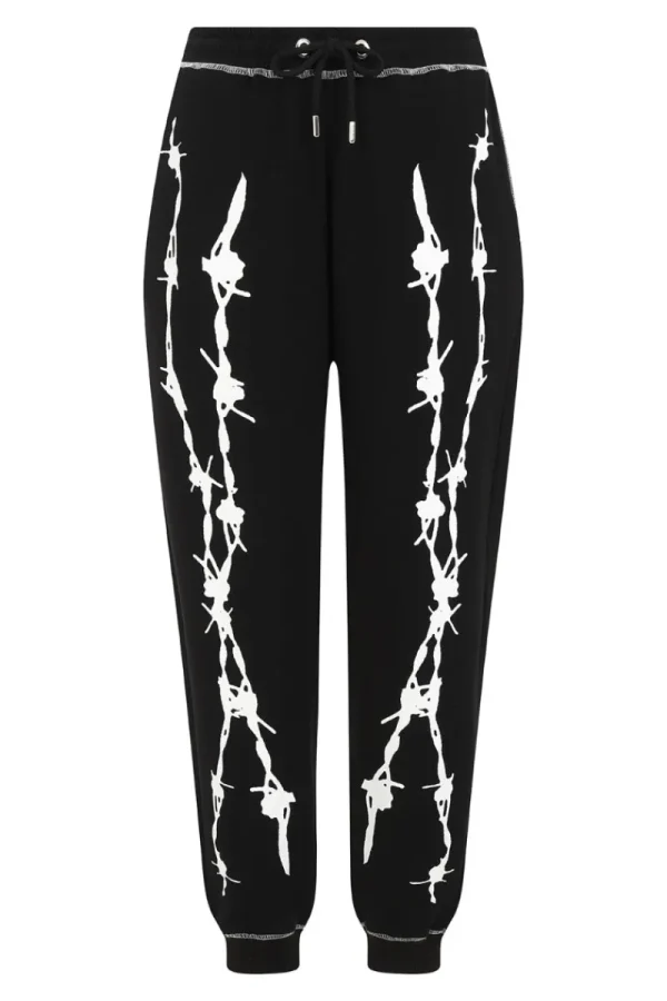 Hell Bunny Trousers & Shorts | Trousers & Shorts>Barbed Wire Joggers Black