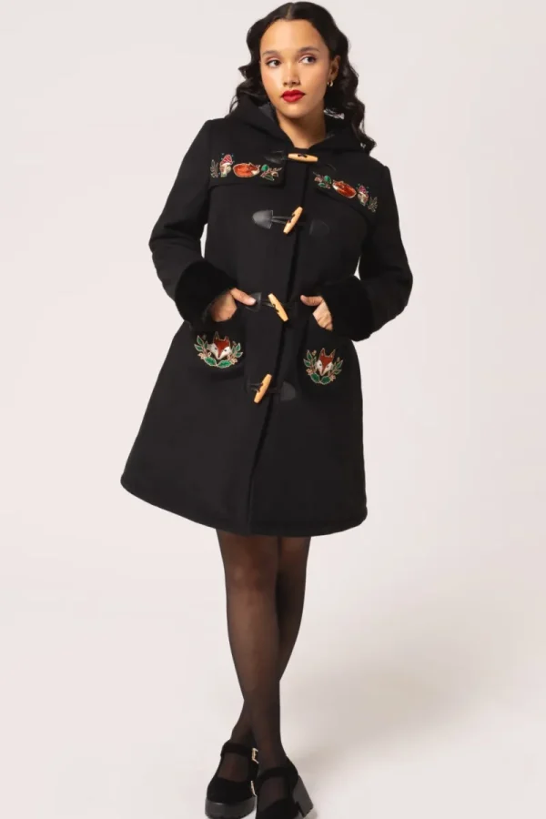 Hell Bunny Coats & Jackets | Coats & Jackets>Basil Coat Black