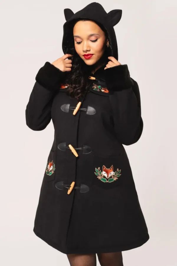 Hell Bunny Coats & Jackets | Coats & Jackets>Basil Coat Black