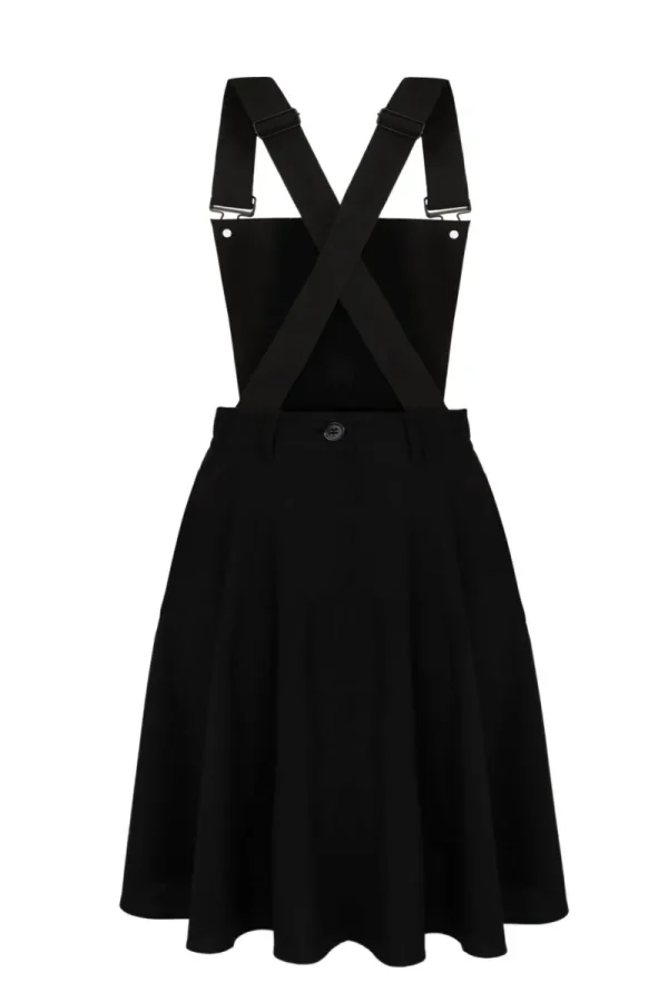 Hell Bunny Vintage Dresses | Dresses>Basil Pinafore Dress Black