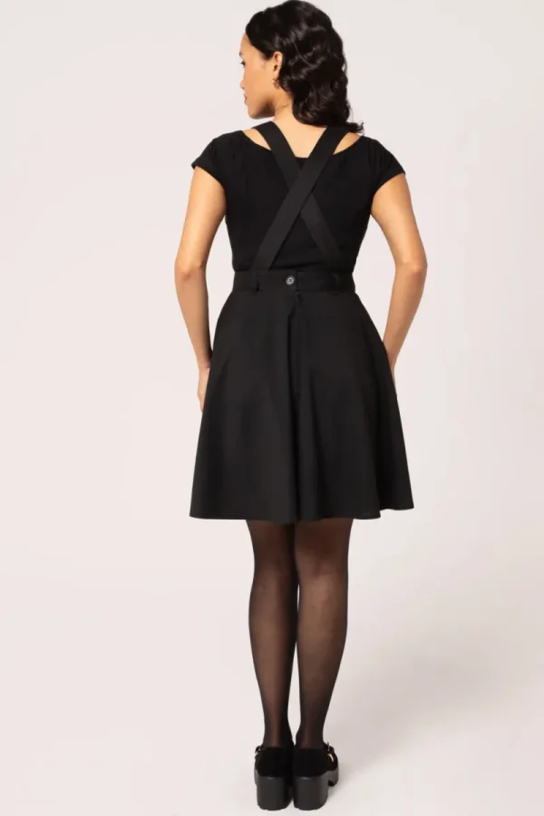 Hell Bunny Vintage Dresses | Dresses>Basil Pinafore Dress Black