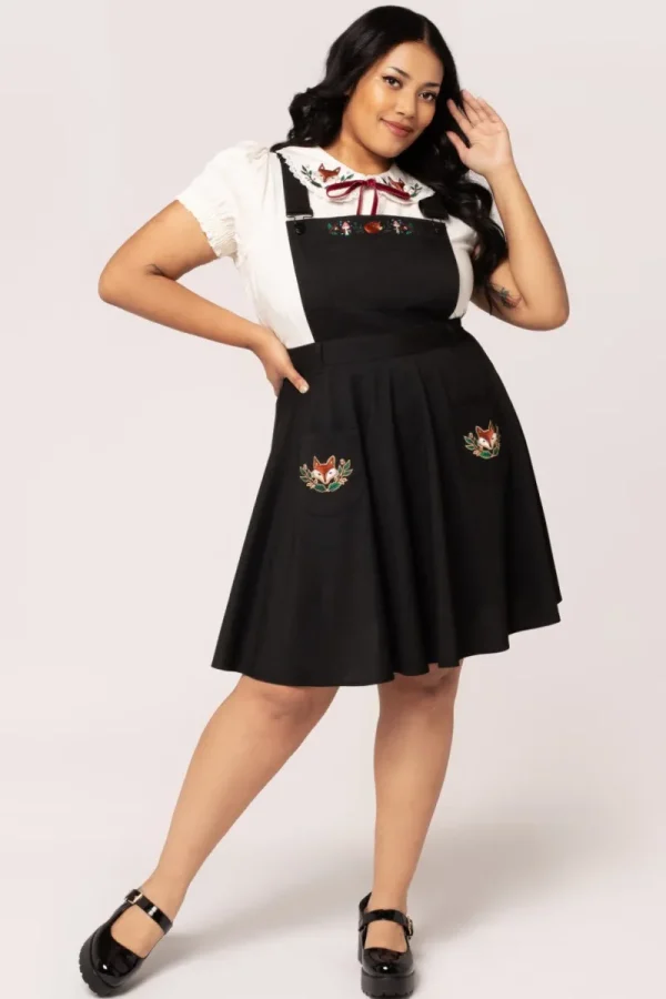 Hell Bunny Vintage Dresses | Dresses>Basil Pinafore Dress Black