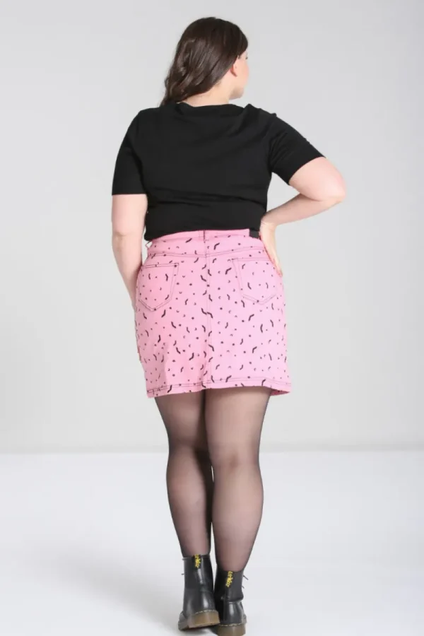 Hell Bunny Skirts | Denim>Bat Mini Skirt