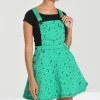 Hell Bunny Dresses | Dresses>Bat Pinafore Dress Green