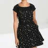 Hell Bunny Dresses | Dresses With Pockets>Bat Pinafore Dress Black