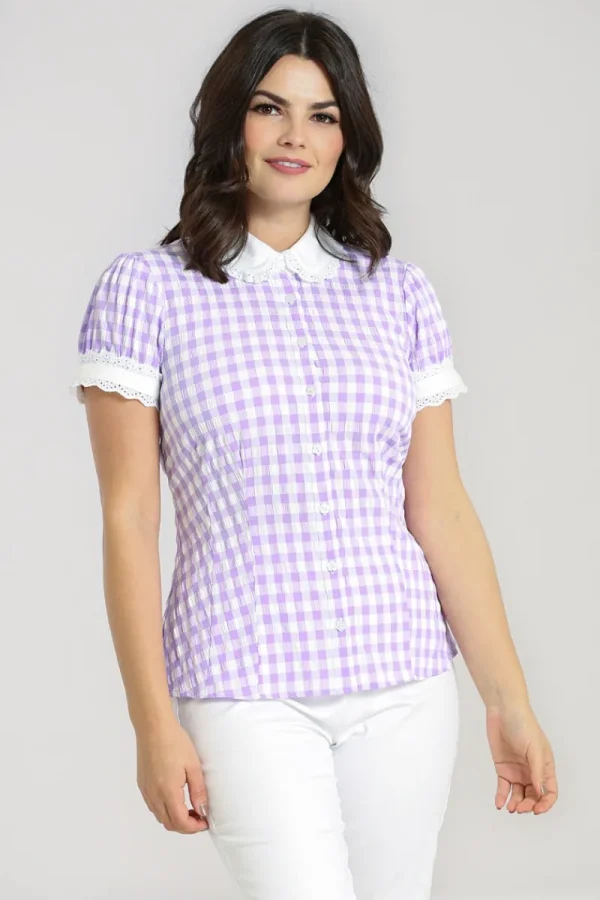 Hell Bunny Tops | Blouses>BB Blouse Lavender