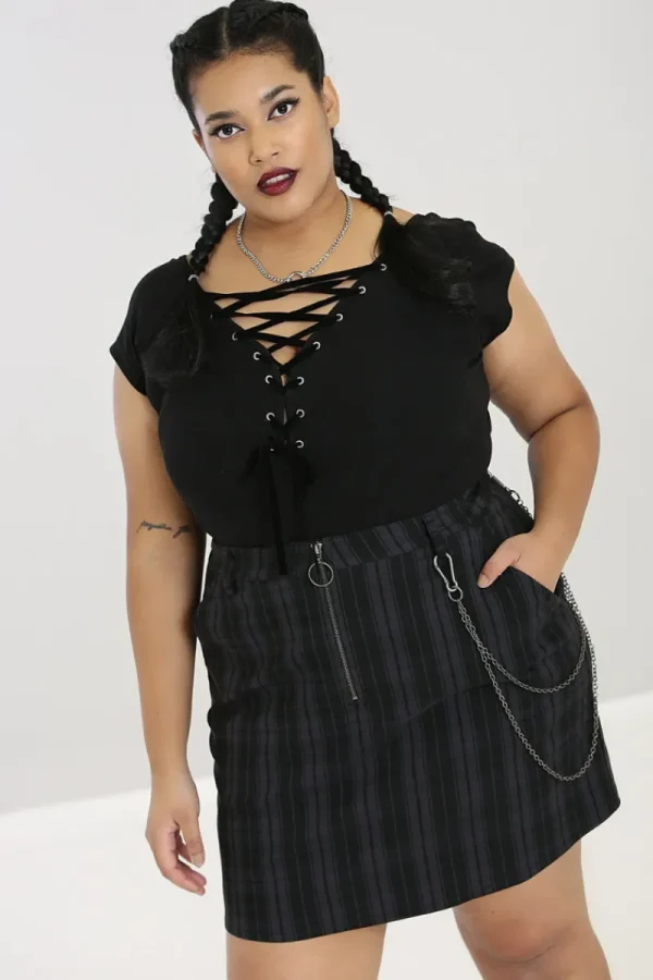 Hell Bunny Tops | Tops>Belladonna Top H Black