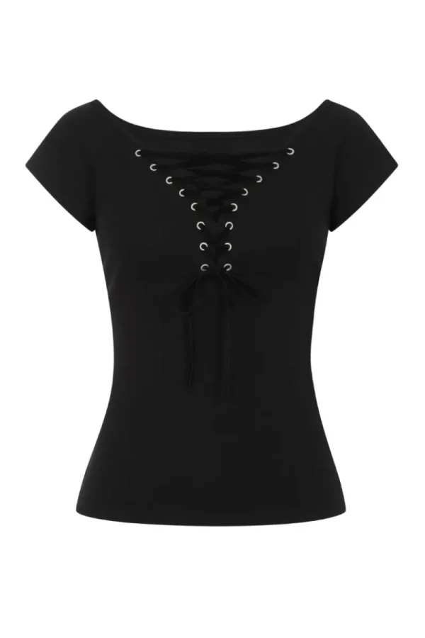 Hell Bunny Tops | Tops>Belladonna Top H Black