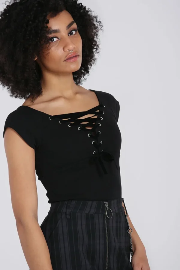 Hell Bunny Tops | Tops>Belladonna Top H Black