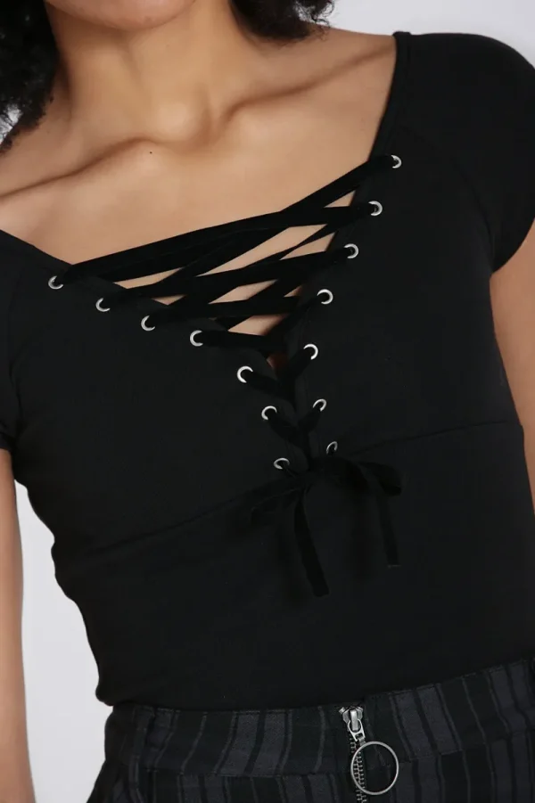 Hell Bunny Tops | Tops>Belladonna Top H Black