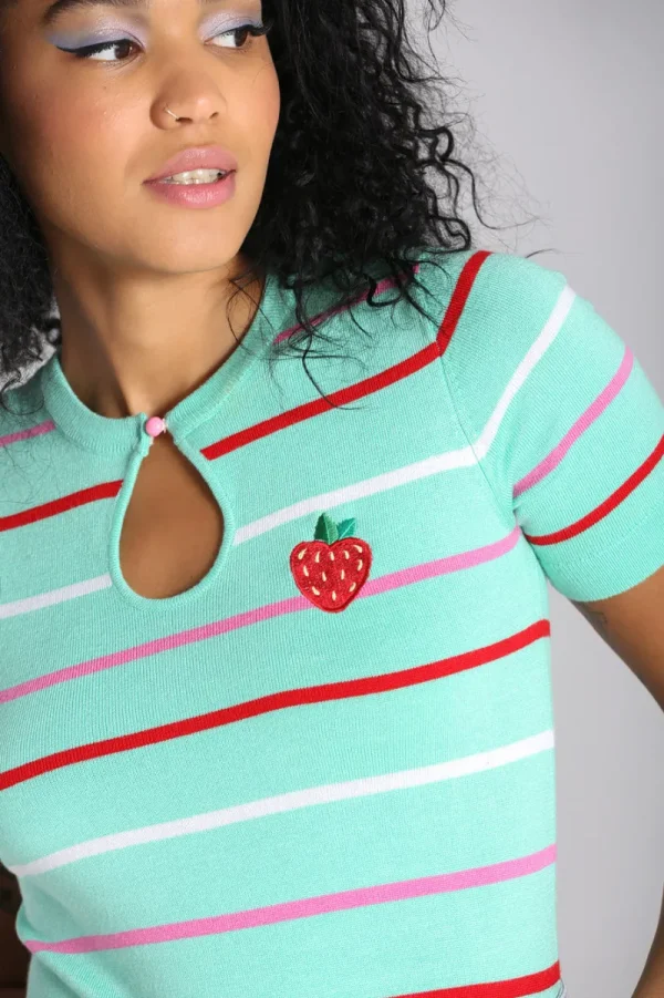 Hell Bunny Tops | Tops>Berry Cute Top Mint