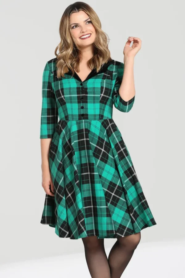 Hell Bunny Dresses | Dresses>Beryl Mid Dress Green