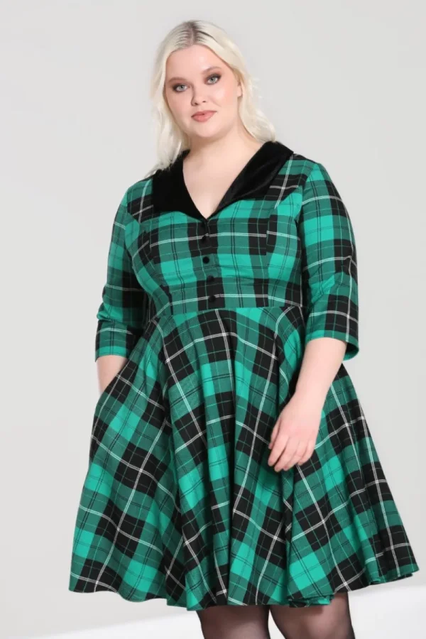 Hell Bunny Dresses | Dresses>Beryl Mid Dress Green