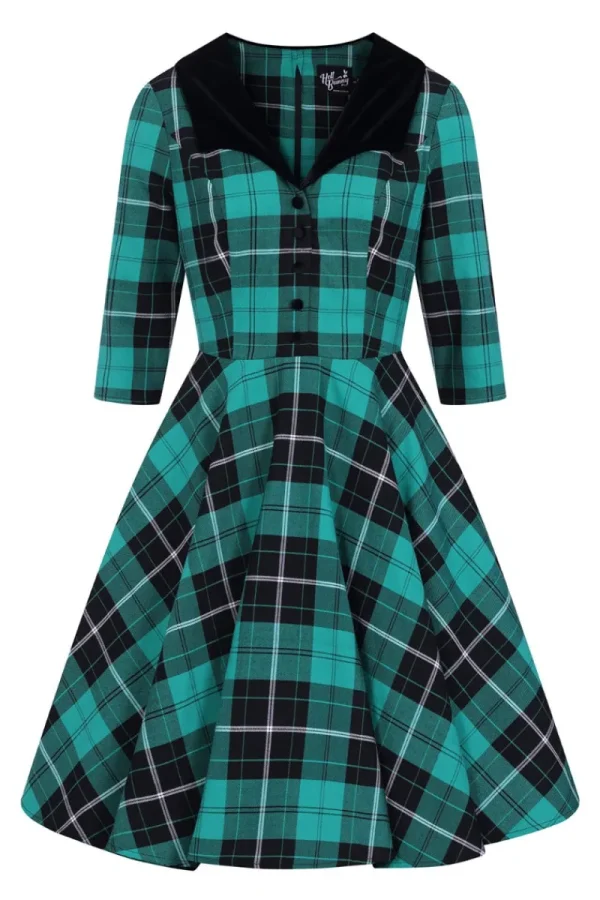 Hell Bunny Dresses | Dresses>Beryl Mid Dress Green