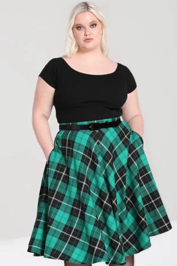 Hell Bunny Skirts | Skirts>Beryl Skirt Green