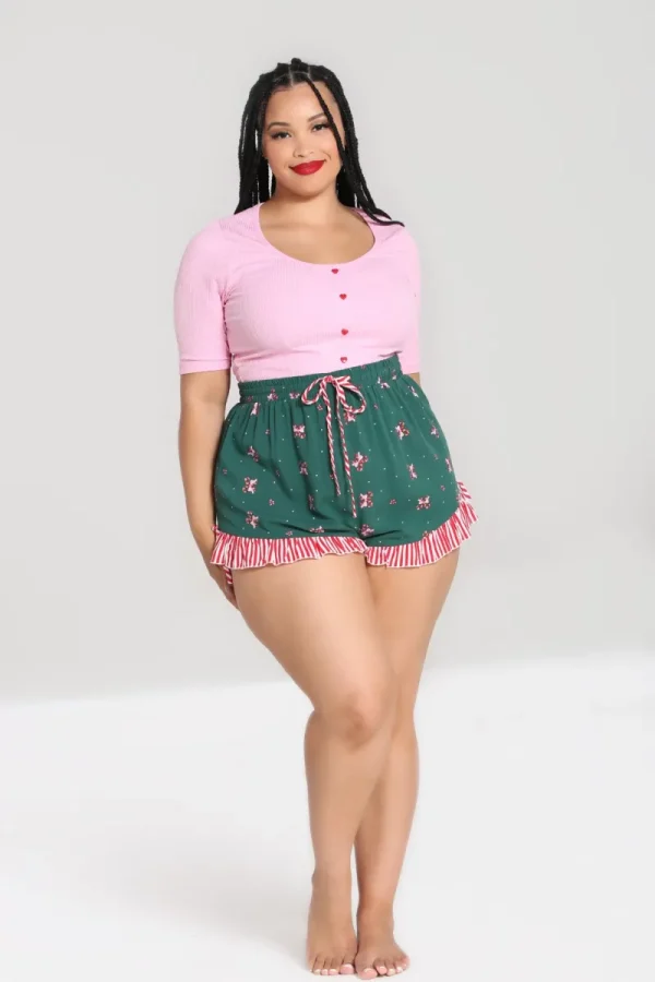 Hell Bunny Trousers & Shorts | Trousers & Shorts>Beth Shorts Green