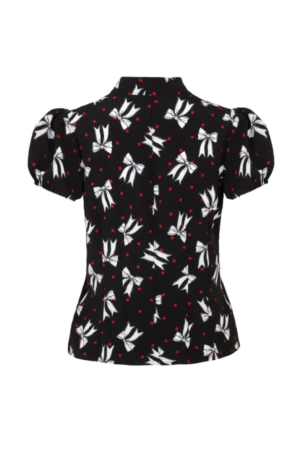 Hell Bunny Tops | Blouses>Bobbie Blouse Black