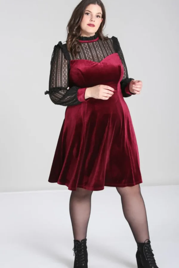 Hell Bunny Dresses | Dresses>Bonnie Dress Burgundy