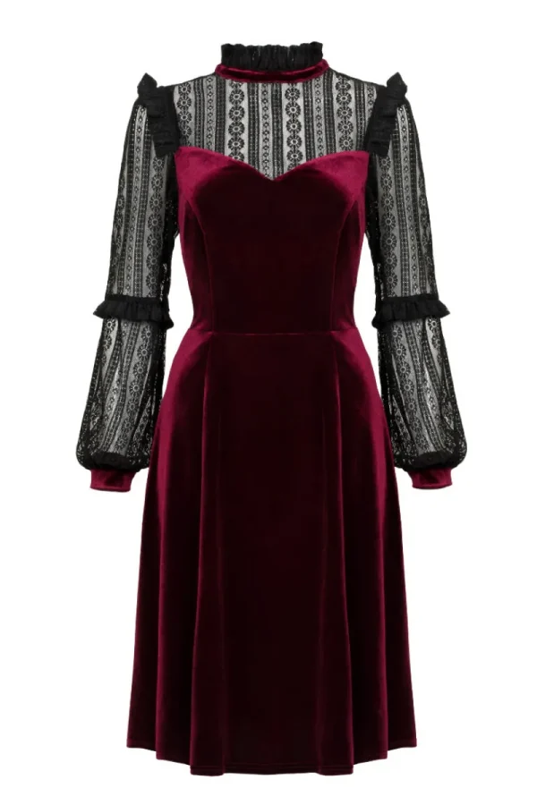 Hell Bunny Dresses | Dresses>Bonnie Dress Burgundy