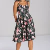 Hell Bunny Dresses | Dresses With Pockets>Calypso Dress Black