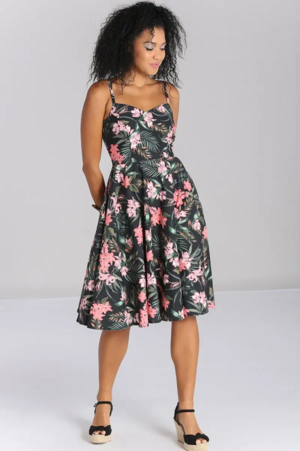 Hell Bunny Dresses | Dresses With Pockets>Calypso Dress Black