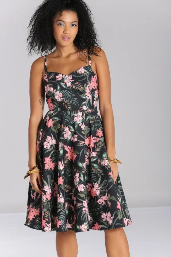 Hell Bunny Dresses | Dresses With Pockets>Calypso Dress Black