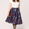 Hell Bunny Skirts | Skirts>Camellia Skirt Blue