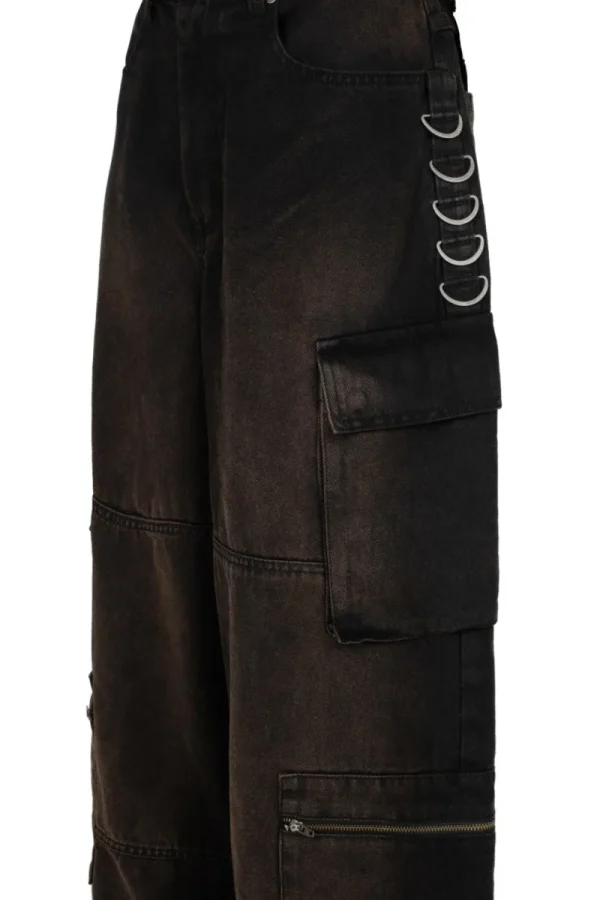 Hell Bunny Trousers & Shorts | Trousers & Shorts>Cameron Jeans - Short Length Brown