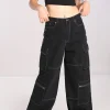 Hell Bunny Trousers & Shorts | Trousers & Shorts>Cameron Jeans Black