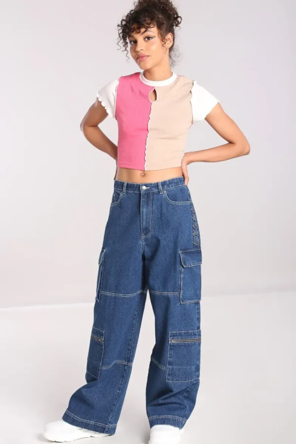 Hell Bunny Trousers & Shorts | Trousers & Shorts>Cameron Jeans Blue