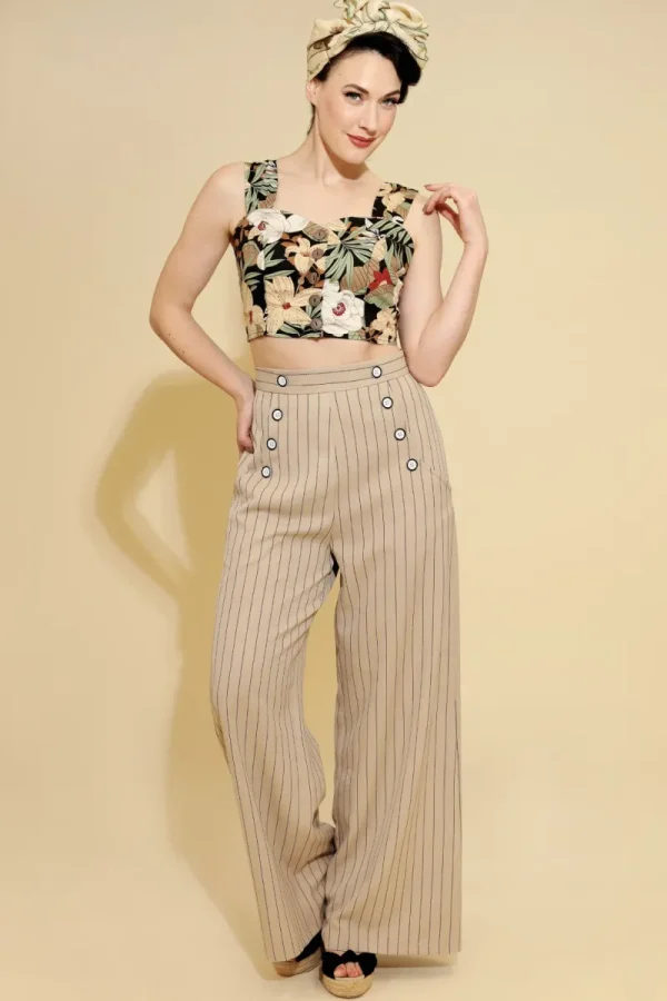 Hell Bunny Trousers & Shorts | Trousers & Shorts>Caspian Swing Trousers